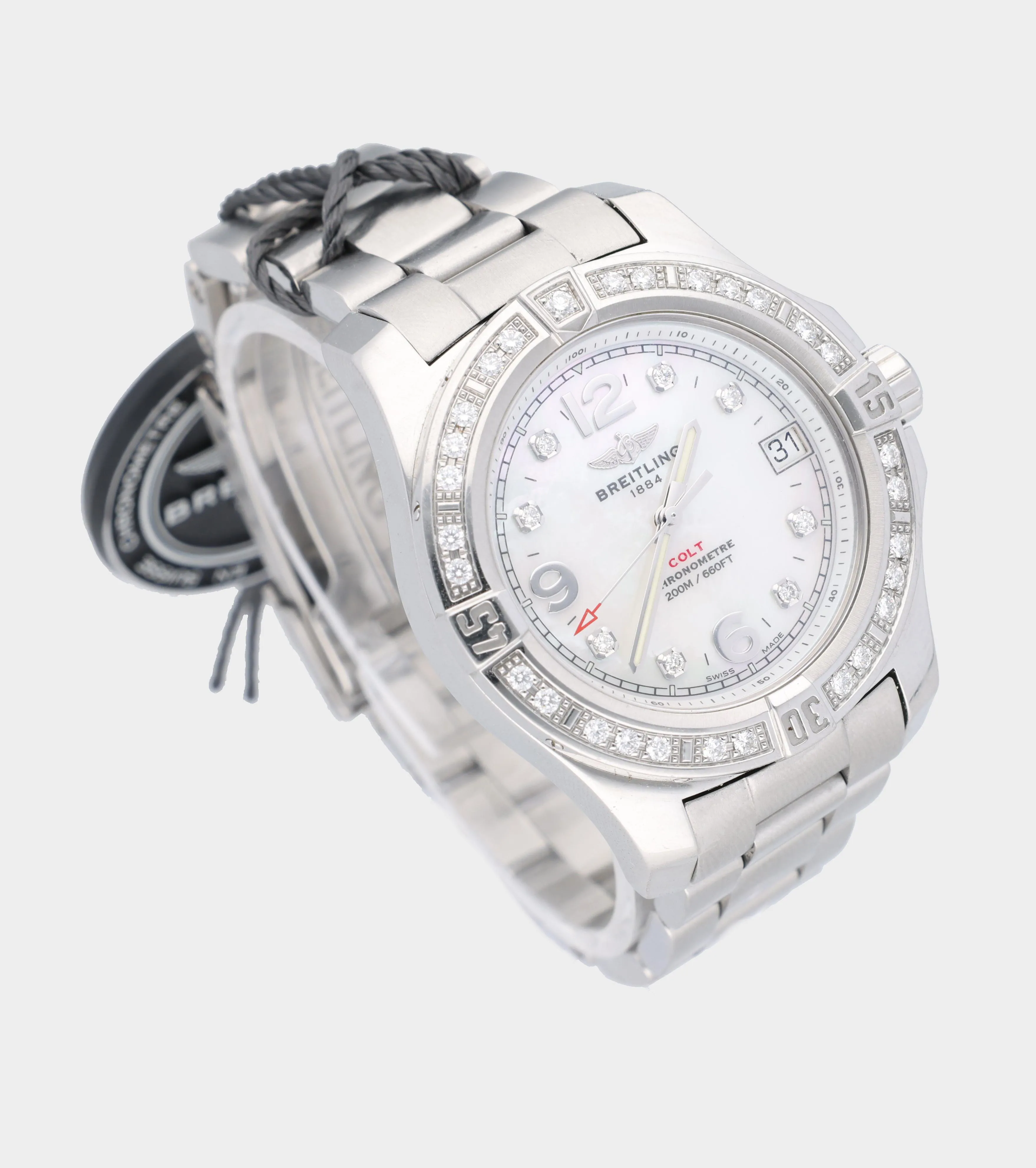 Breitling Colt A74389 36mm Stainless steel and Diamond Mother-of-pearl 1