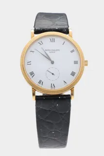 Patek Philippe Calatrava 3919 Yellow gold White