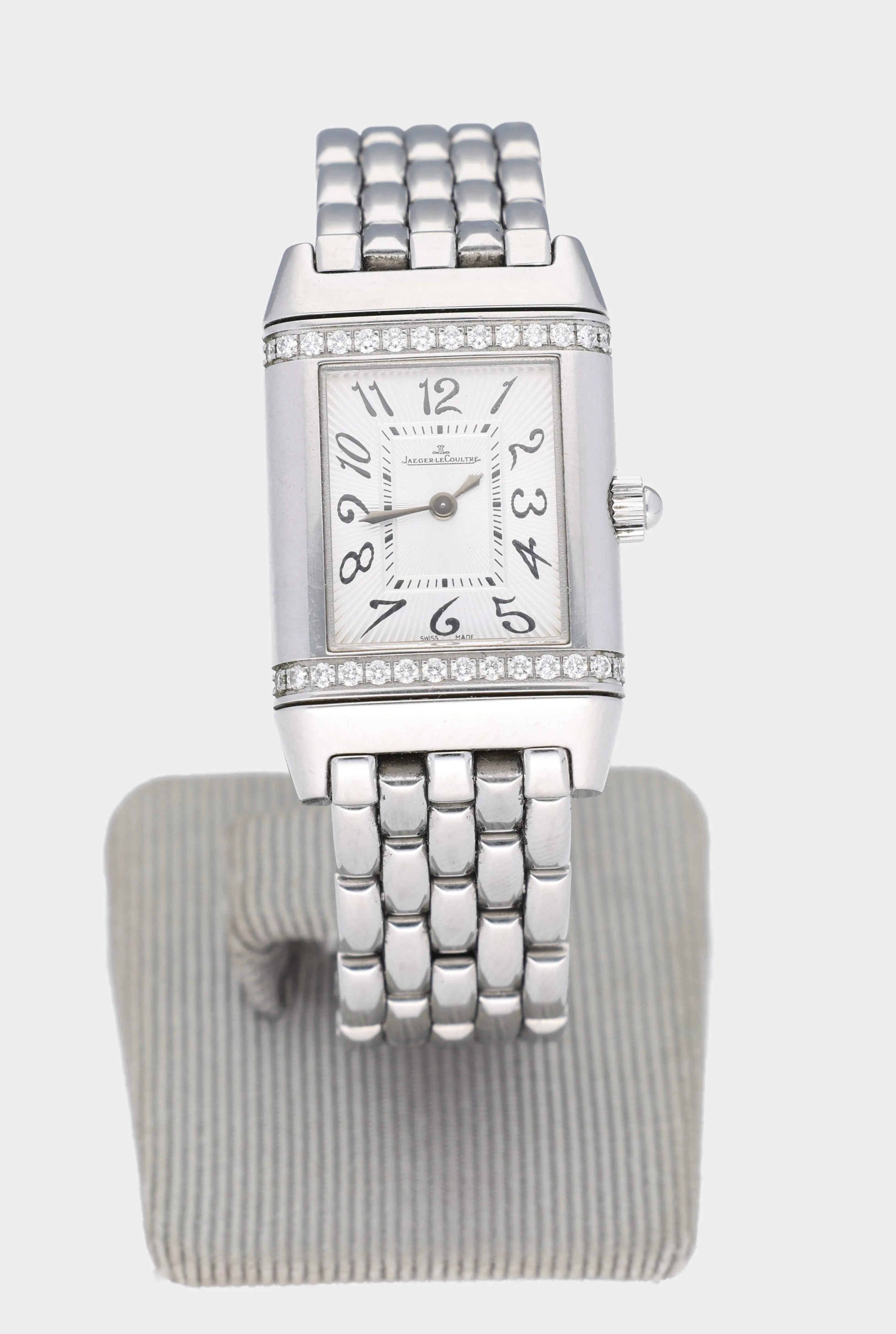 Jaeger-LeCoultre Reverso 265.8.08 21mm Stainless steel and Diamond Silver