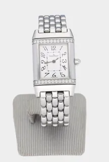 Jaeger-LeCoultre Reverso 265.8.08 Stainless steel and Diamond Silver