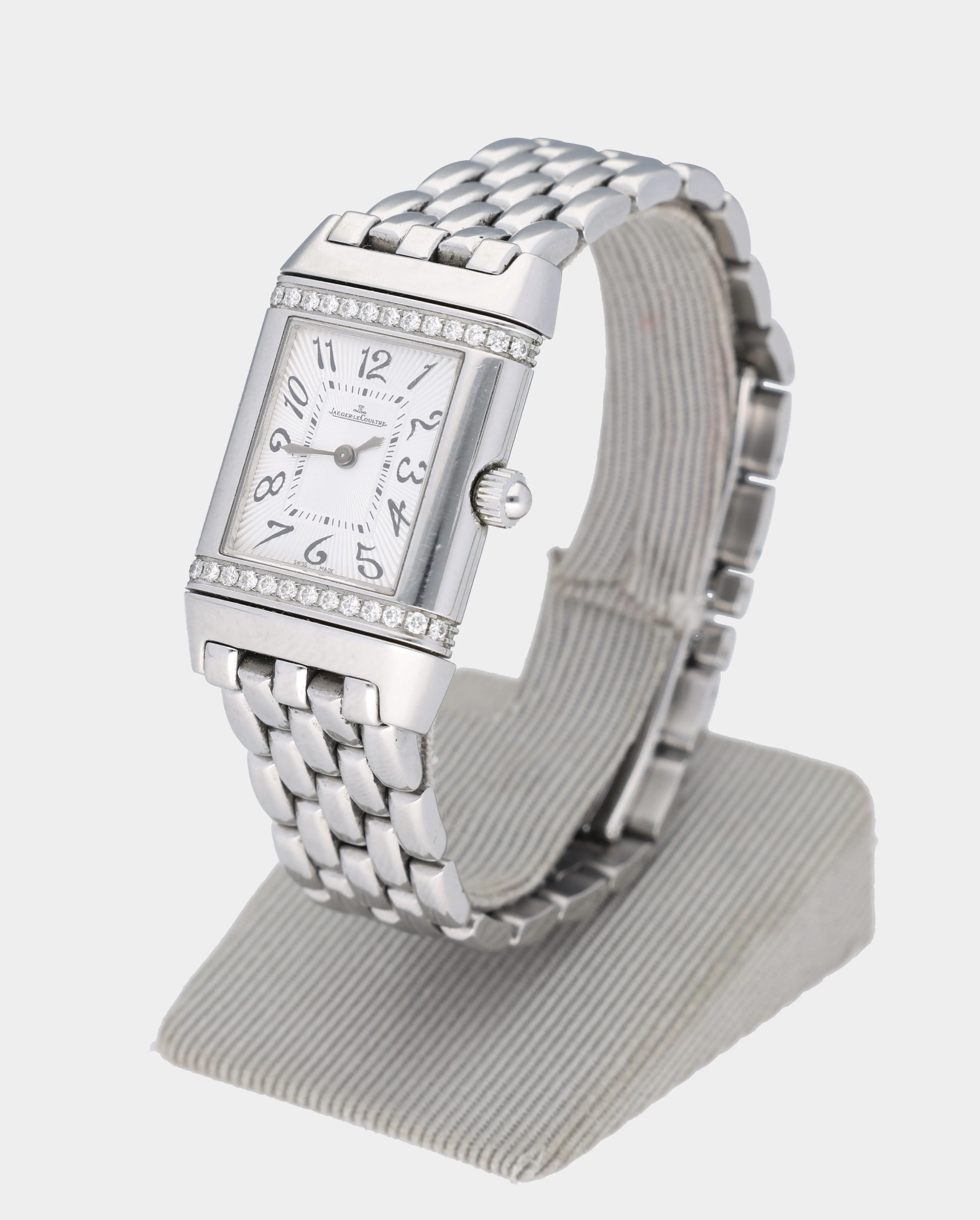 Jaeger-LeCoultre Reverso 265.8.08 21mm Stainless steel and Diamond Silver 2