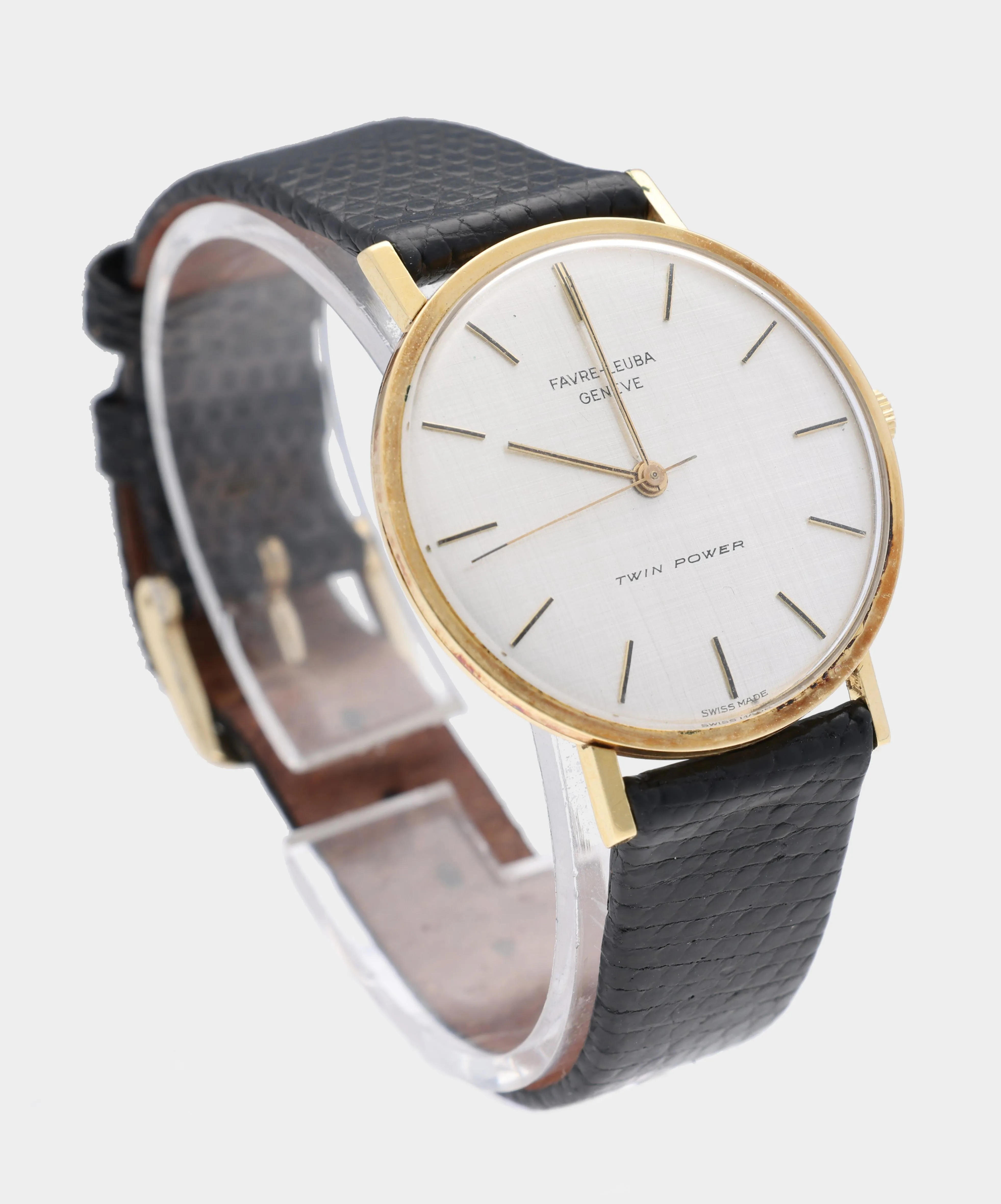 Favre-Leuba Twin Power 33mm Yellow gold Silver 1