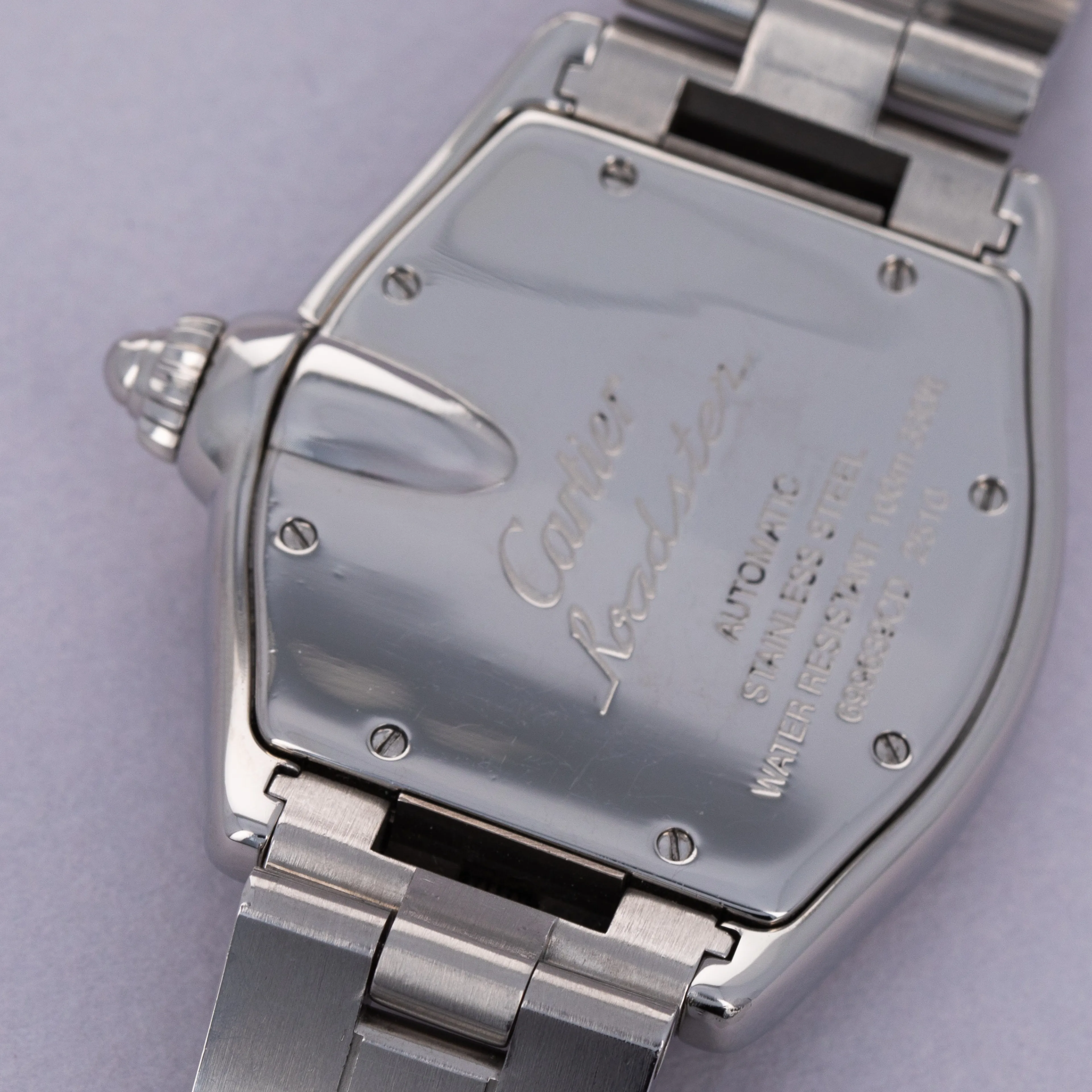 Cartier Roadster 2510 38mm Stainless steel Black 2