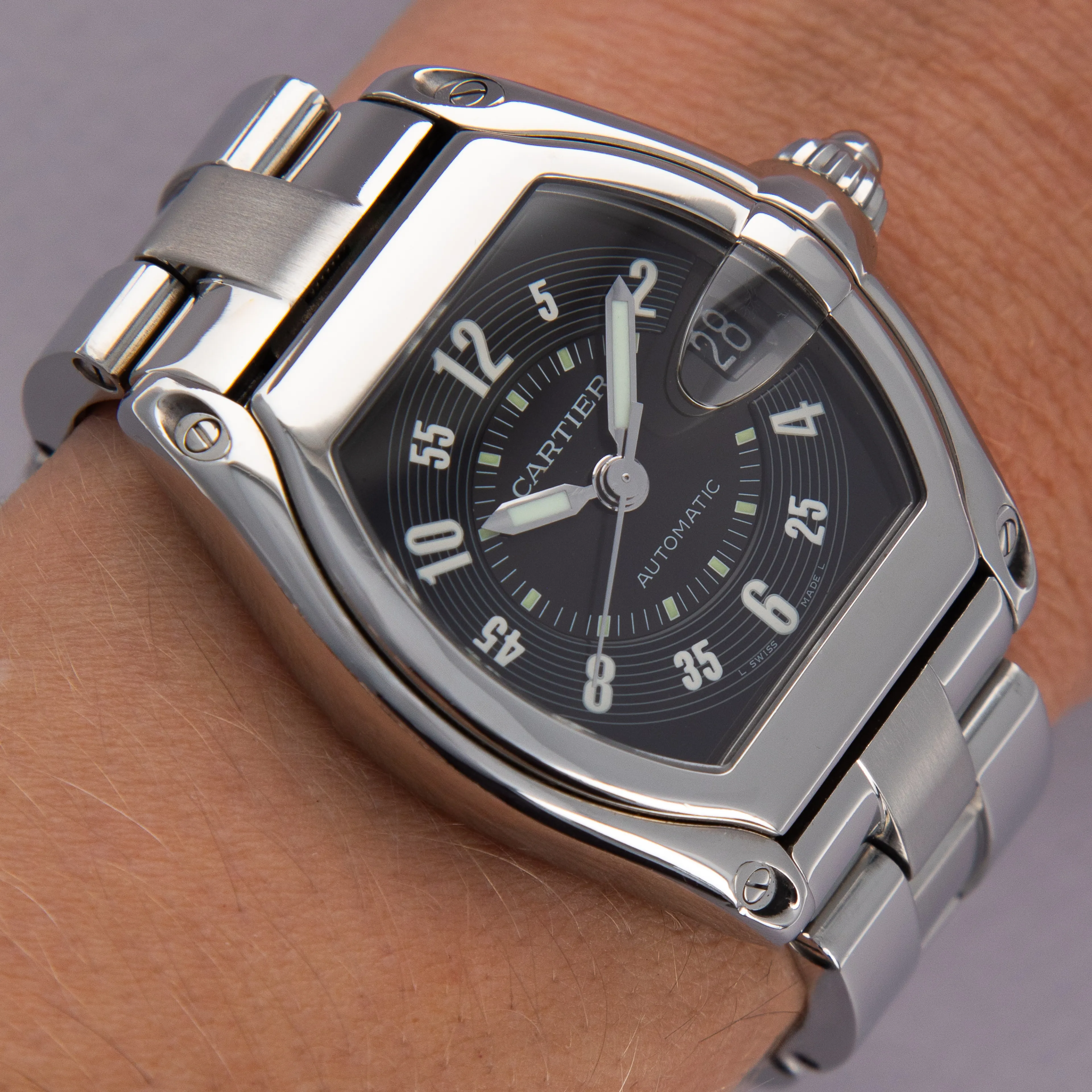 Cartier Roadster 2510 38mm Stainless steel Black 12