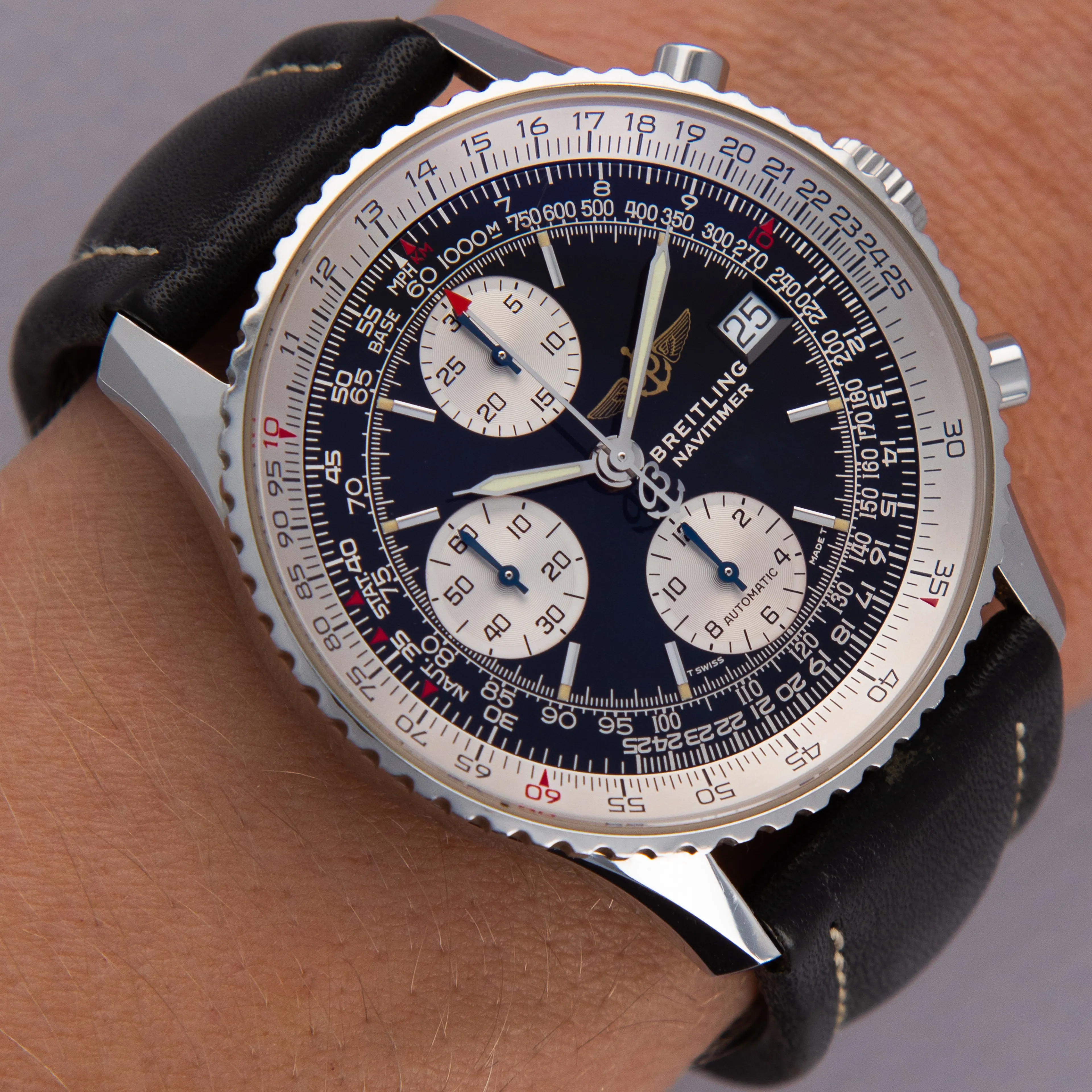 Breitling Navitimer A13022 41.5mm Stainless steel Black 14