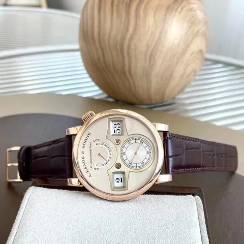 A. Lange & Söhne Zeitwerk 140.032 42mm Rose gold Silver 1