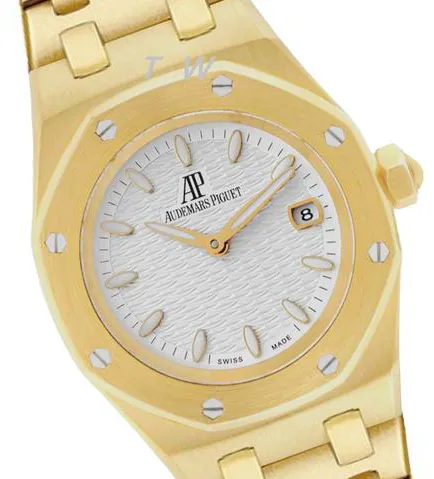 Audemars Piguet Royal Oak Lady 67600BA.OO.1210BA.01 33mm Yellow gold Silver