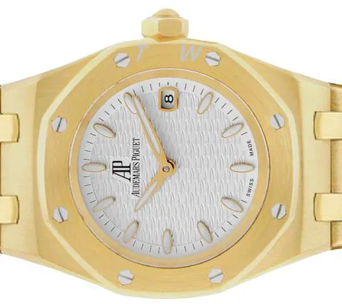 Audemars Piguet Royal Oak Lady 67600BA.OO.1210BA.01 33mm Yellow gold Silver 1