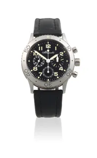 Breguet Type XX 3800 Stainless steel Black