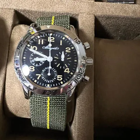 Breguet Type XX - XXI - XXII 3800 39mm Stainless steel Black