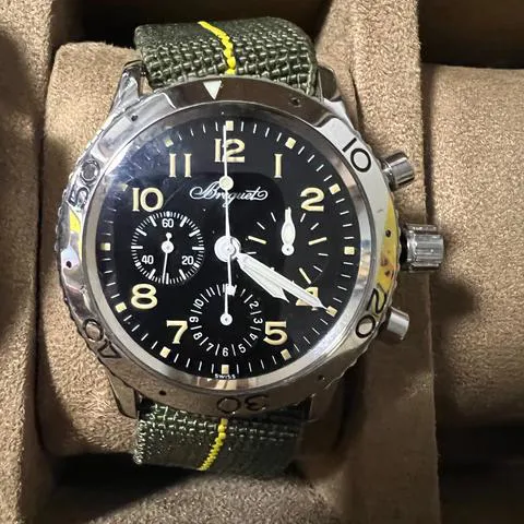 Breguet Type XX - XXI - XXII 3800 39mm Stainless steel Black 10