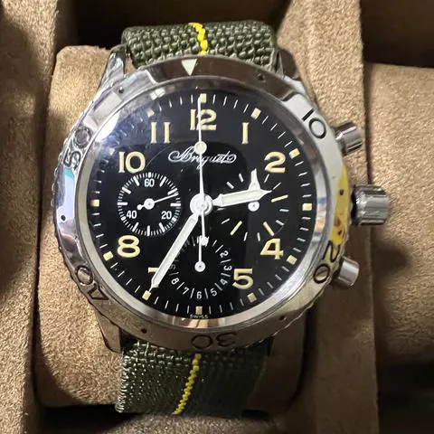 Breguet Type XX - XXI - XXII 3800 39mm Stainless steel Black 11