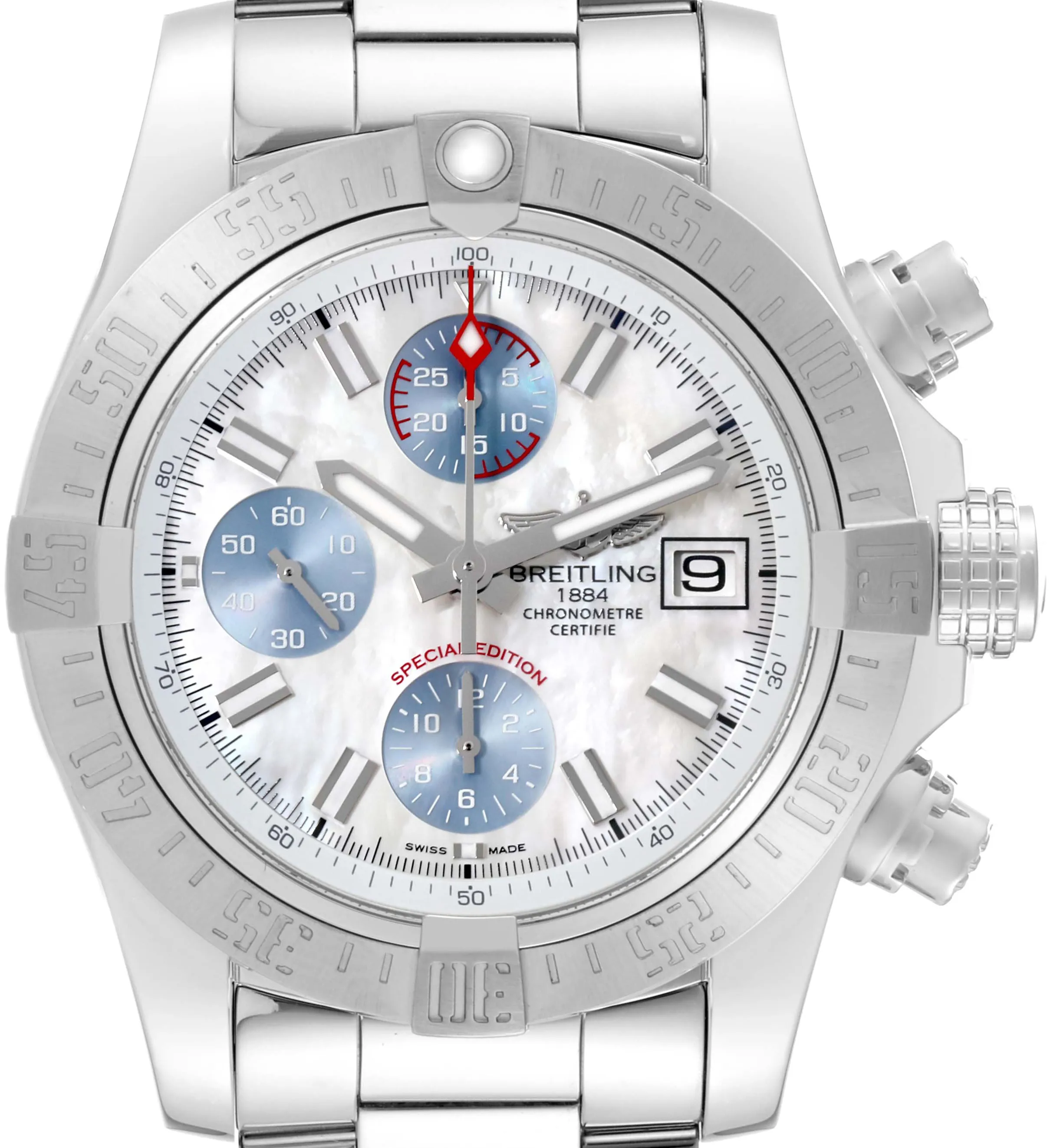 Breitling Avenger A13381 43mm Stainless steel Mother-of-pearl