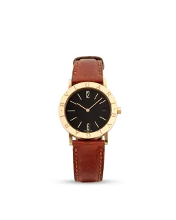 Bulgari Bulgari Bulgari BB 33 GL 18k yellow gold Black