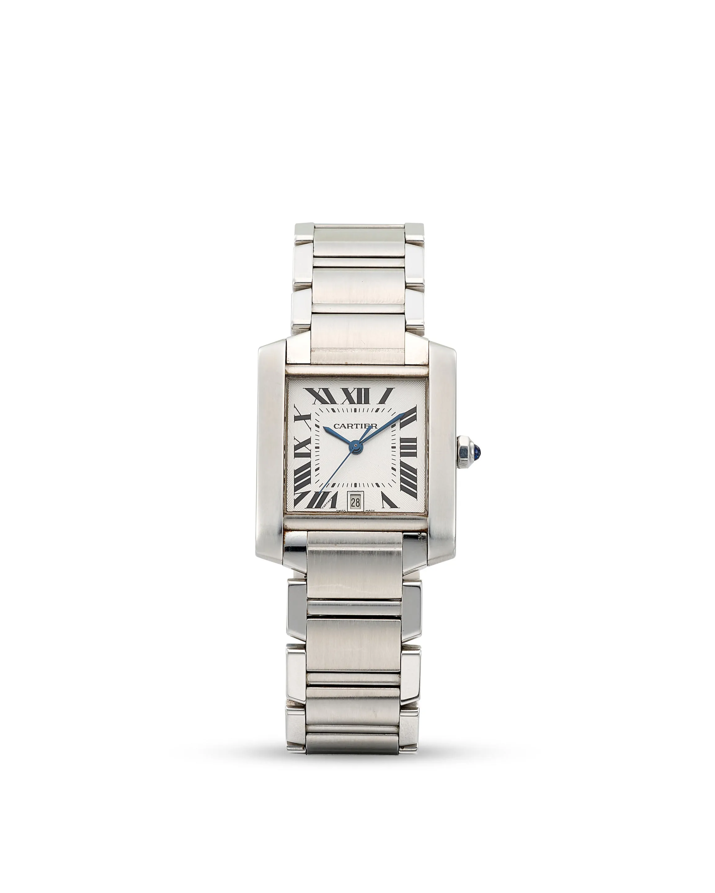 Cartier Tank Française 2302 28.5mm Stainless steel White