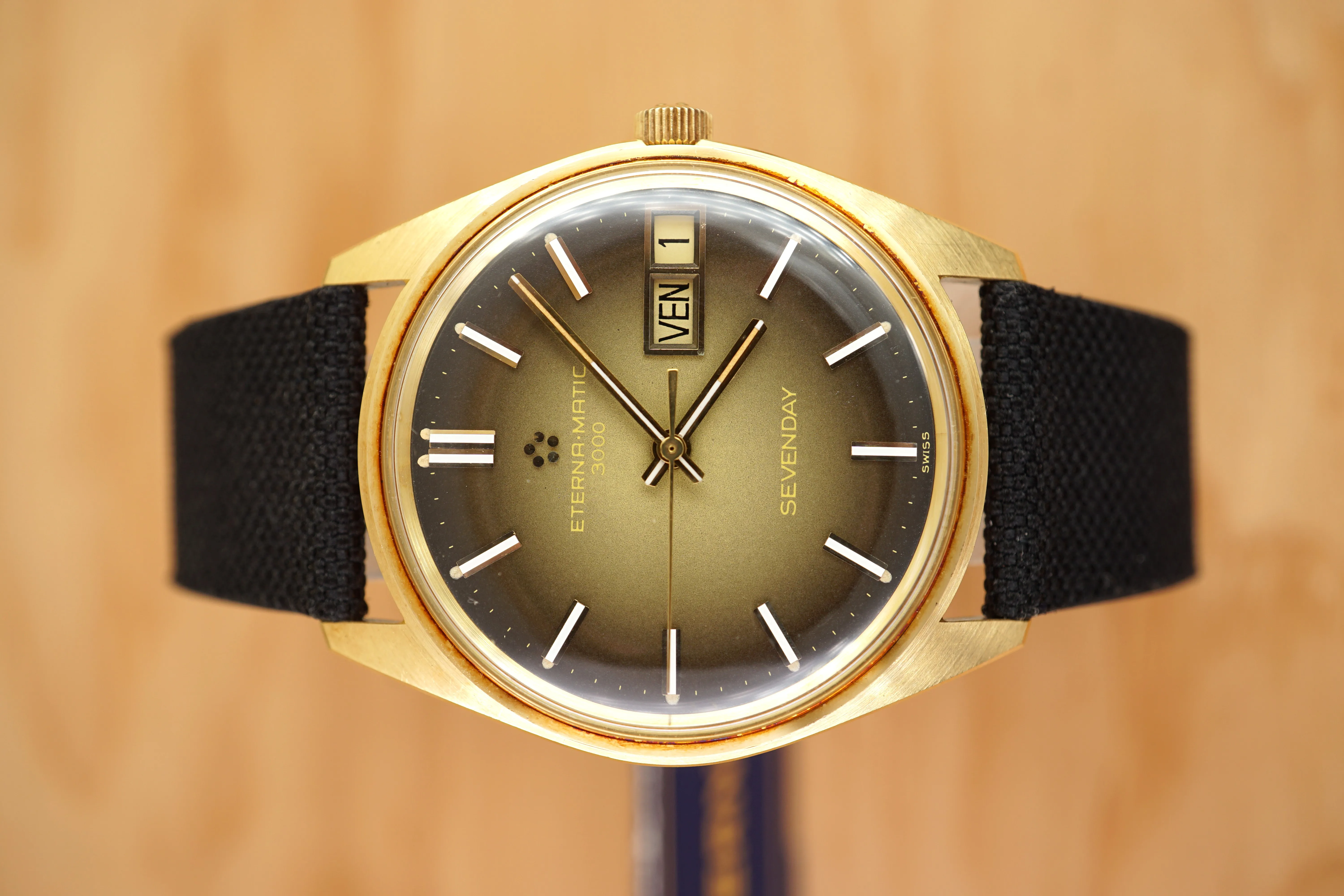 Eterna Eterna-Matic 34mm Yellow gold Brown