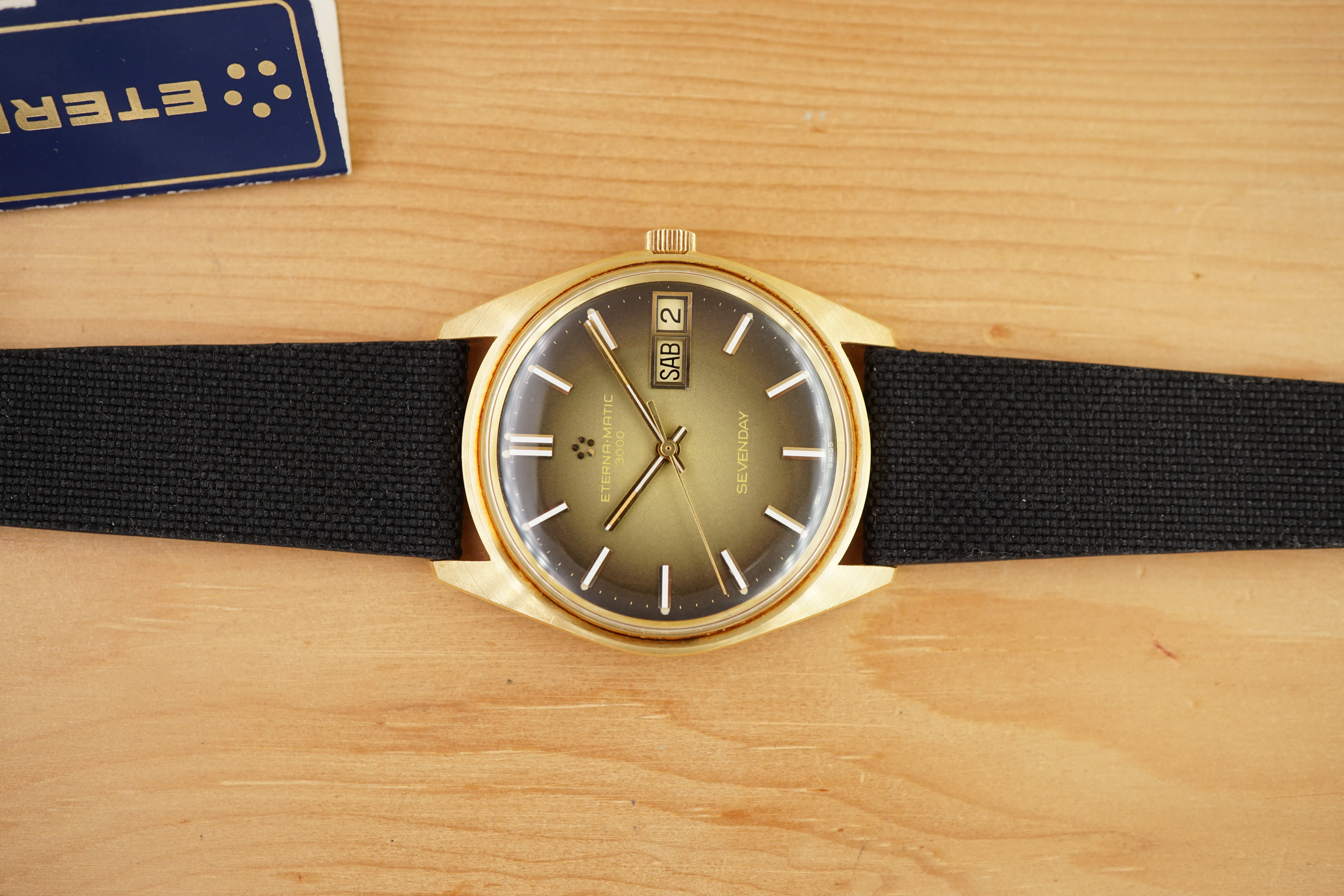 Eterna Eterna-Matic 34mm Yellow gold Brown 16