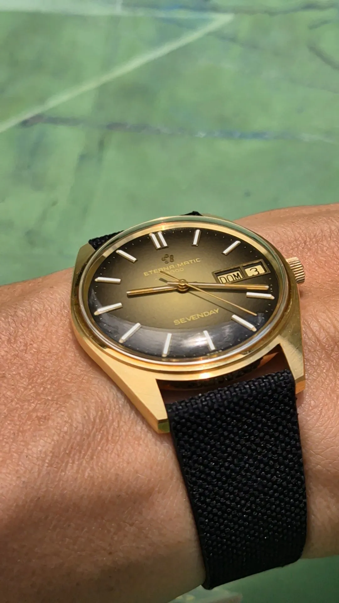 Eterna Eterna-Matic 34mm Yellow gold Brown 18