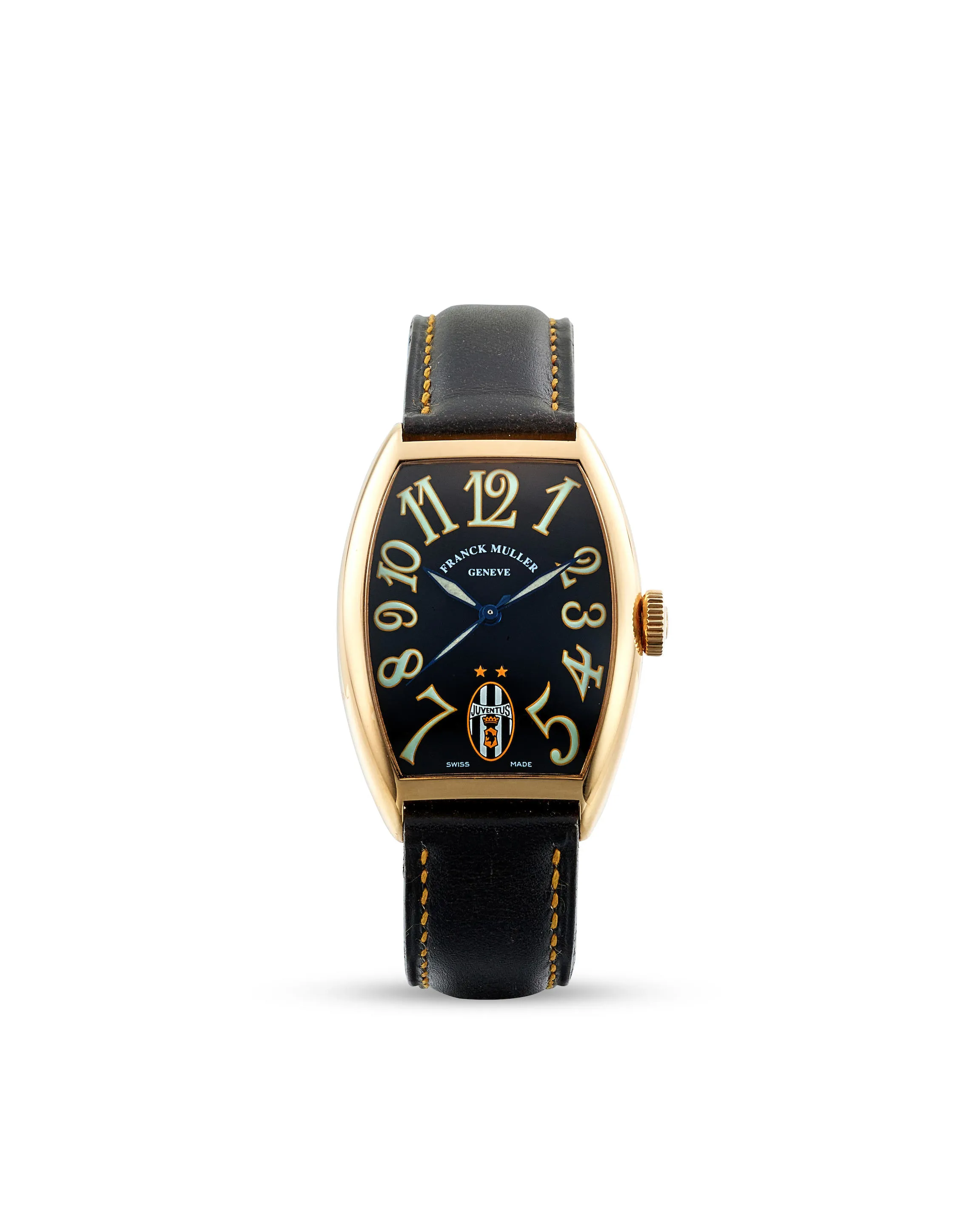 Franck Muller Cintree Curvex 5850 32mm 18k yellow gold Black