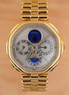 Gérald Genta Maxitime G.2902 Yellow gold Blue and White and Golden