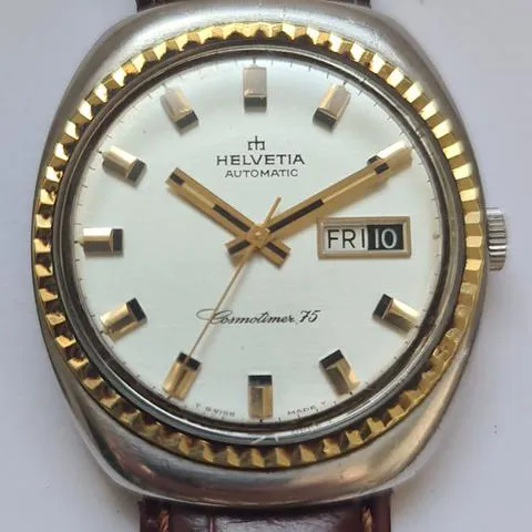 Helvetia 37mm Yellow gold and Stainless steel Silver 9