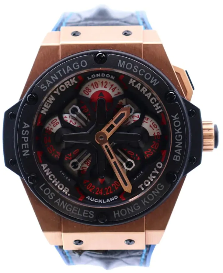 Hublot King Power 771.OM.1170.RX 48mm Rose gold Skeletonized