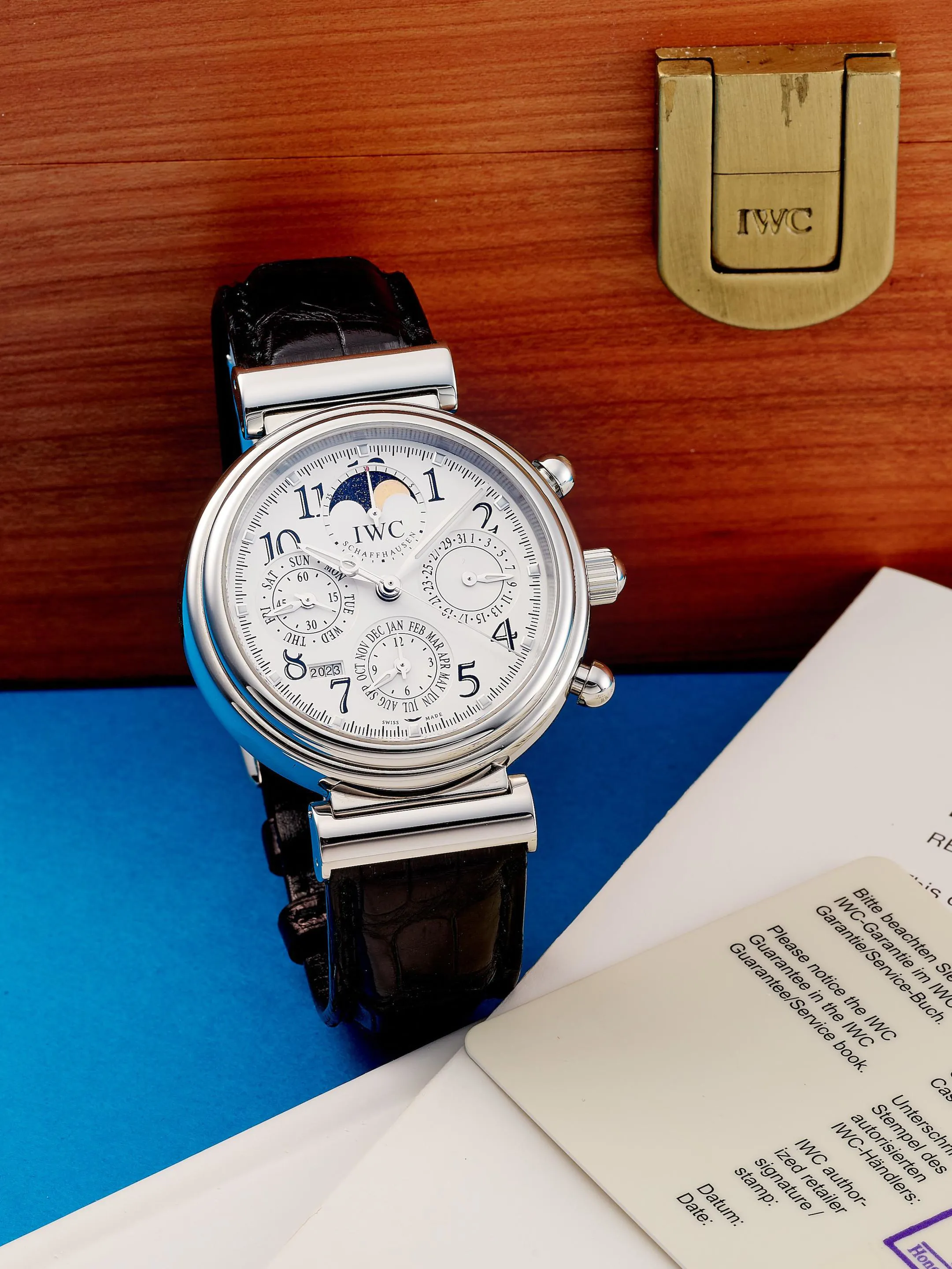 IWC Da Vinci Perpetual Calendar 375803 41.5mm Stainless steel White