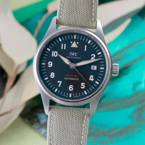 IWC Pilot IW326803 39mm Stainless steel Green