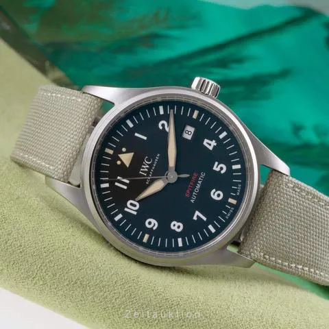 IWC Pilot IW326803 39mm Stainless steel Green 1