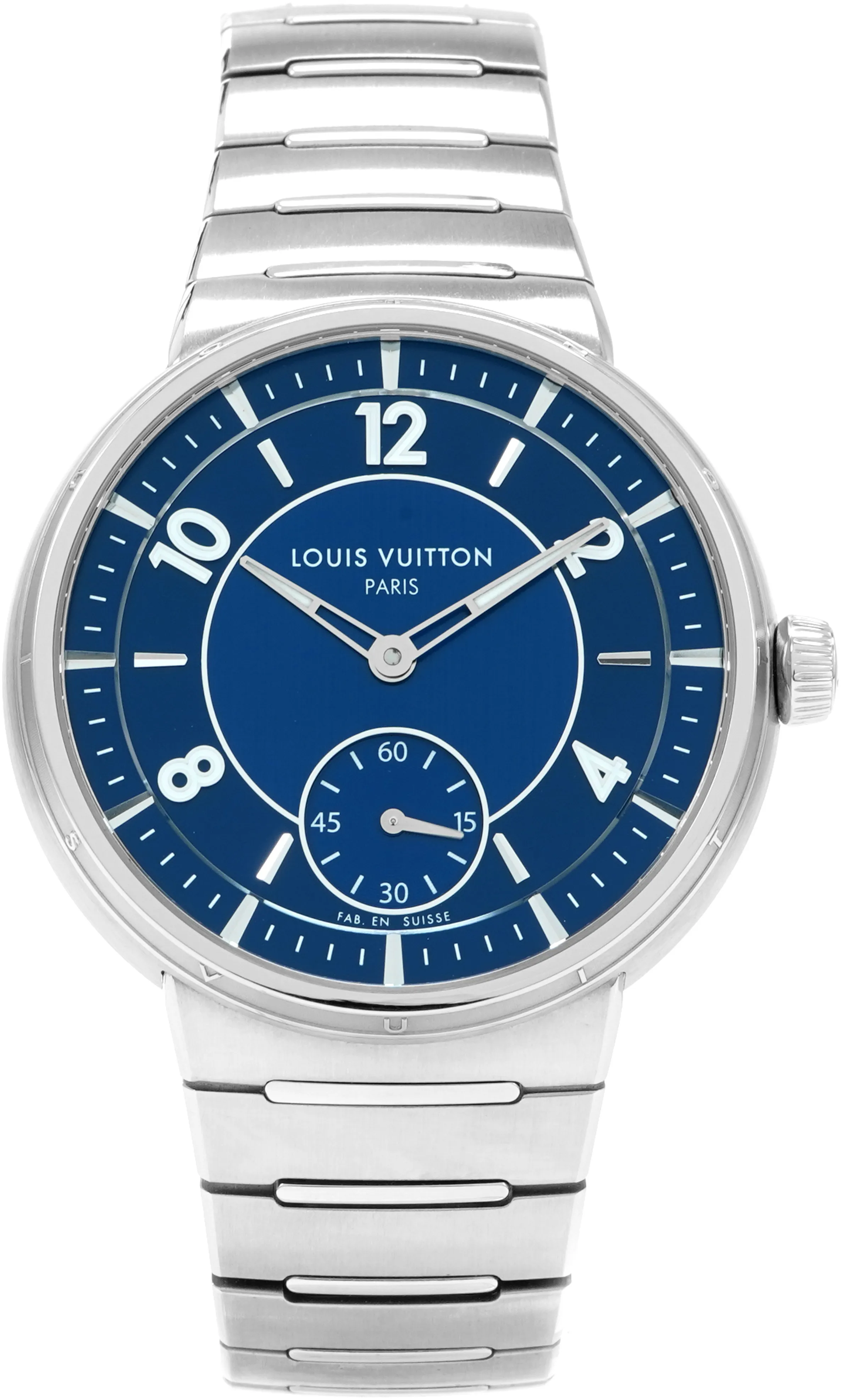 Louis Vuitton Tambour W1ST20 40mm Stainless steel Blue