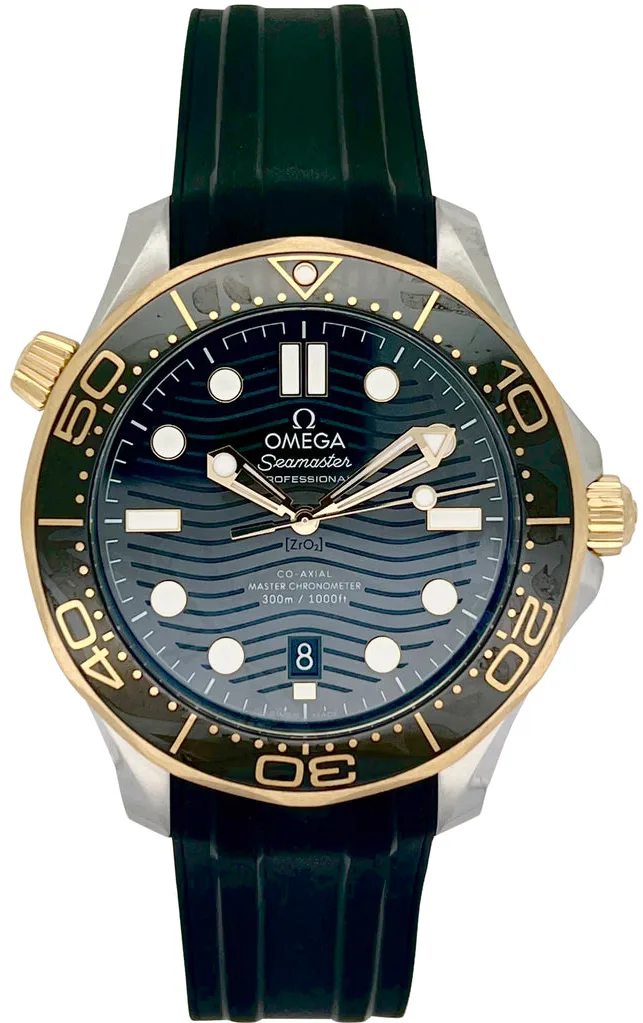 Omega Seamaster O21022422001001 42mm Yellow gold and Stainless steel Black