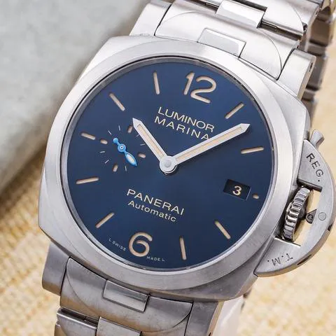 Panerai Luminor 1950 PAM 01028 42mm Stainless steel Blue