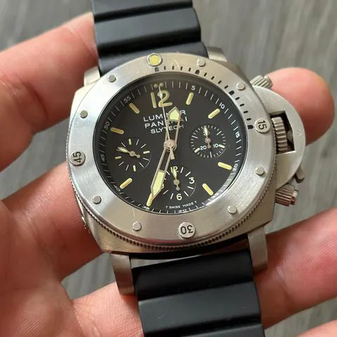 Panerai Luminor Submersible 1950 Chrono Slytech PAM 00202 47mm Titanium Black