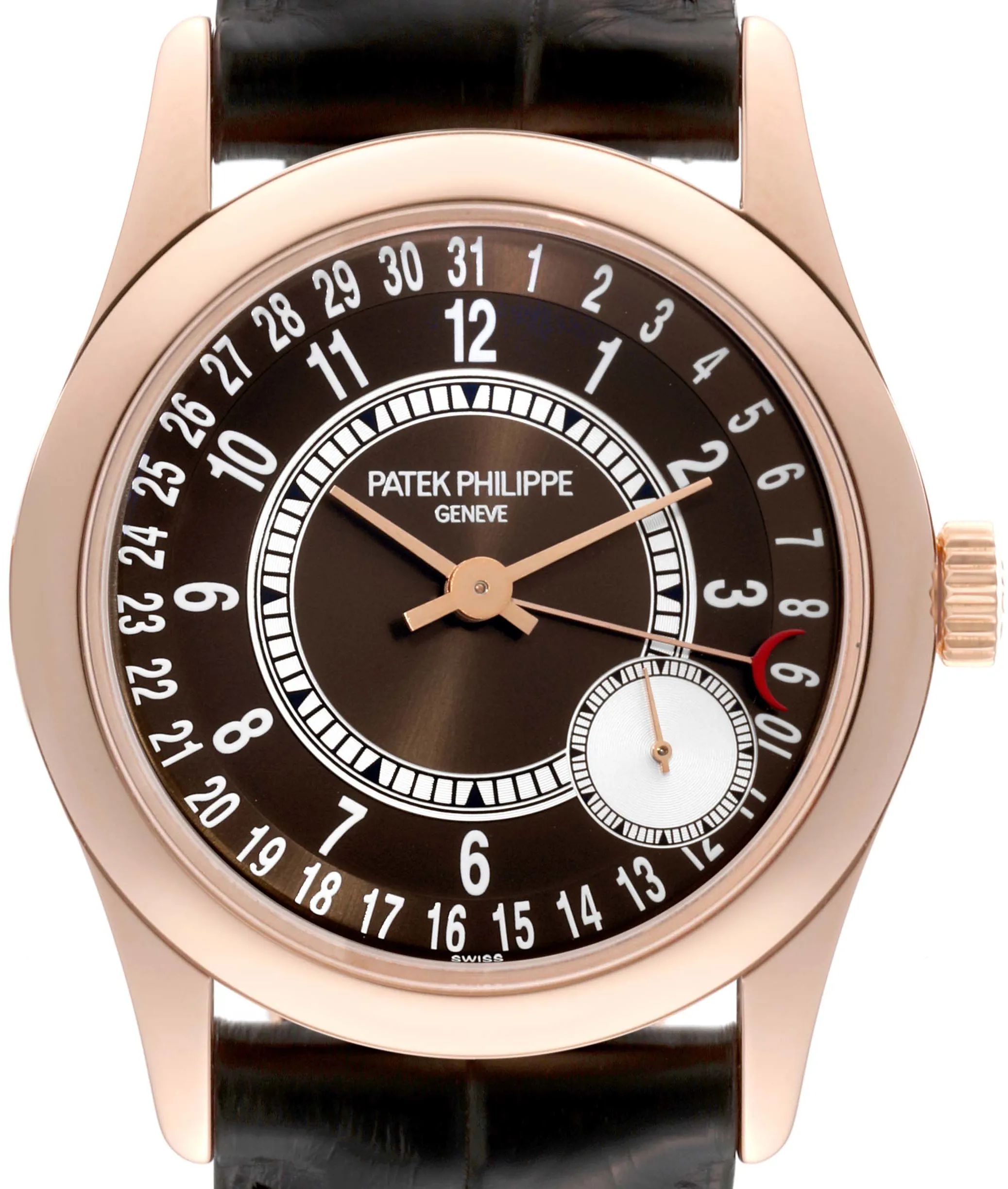 Patek Philippe Calatrava 6000R 37mm Rose gold and 18k rose gold Brown