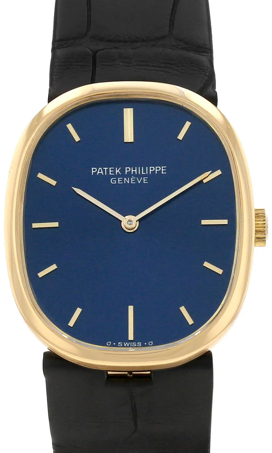 Patek Philippe Golden Ellipse 3548 27mm Yellow gold Blue