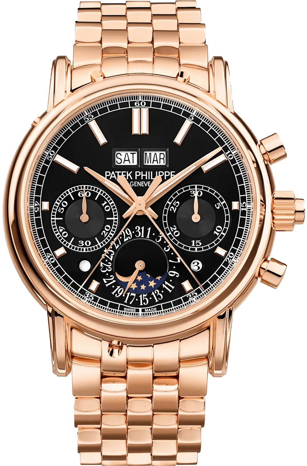 Patek Philippe Perpetual Calendar Split-Seconds Chronograph 5204/1R-001 40mm Rose gold Black