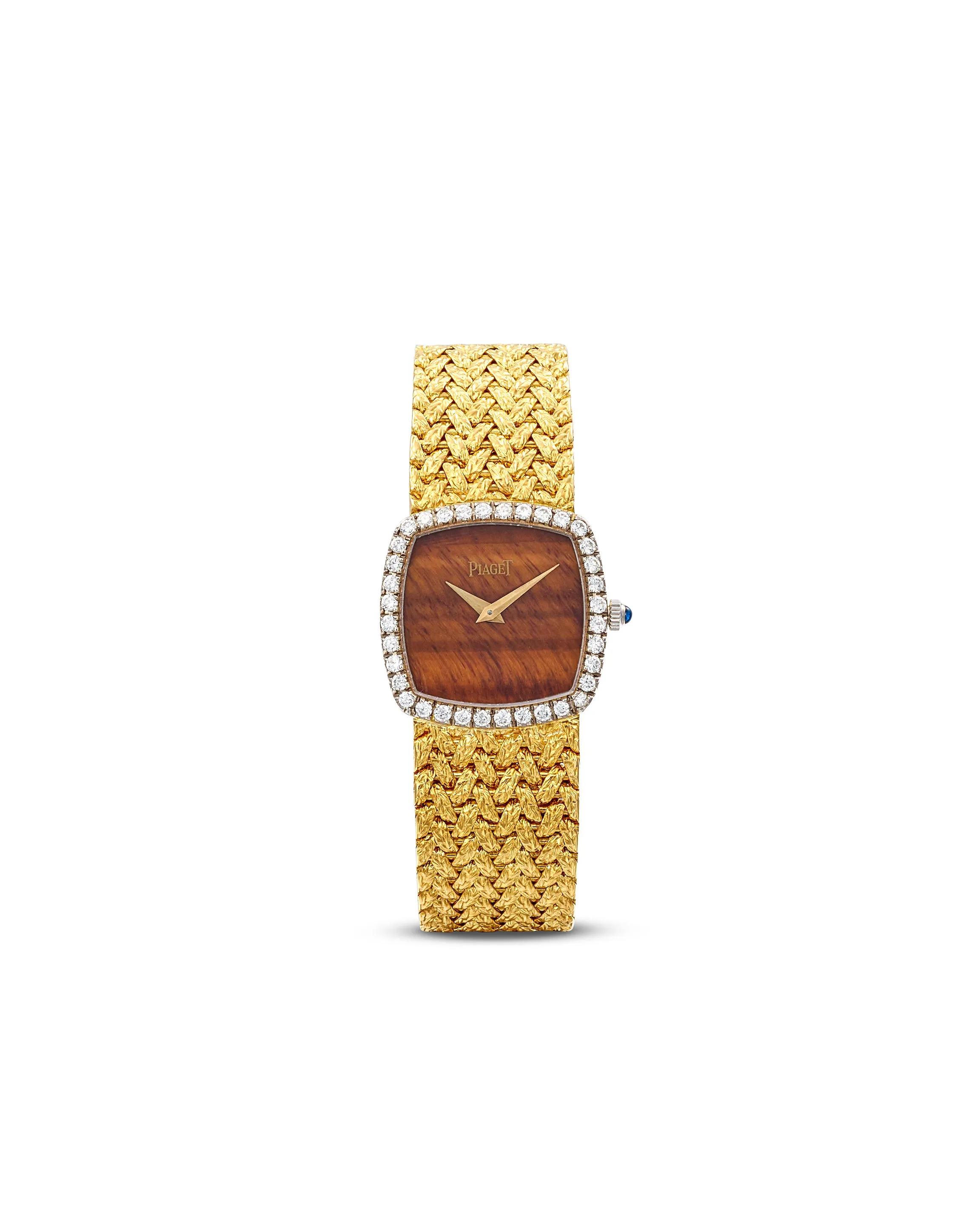 Piaget 9236 23mm 18k yellow gold Tiger's eye