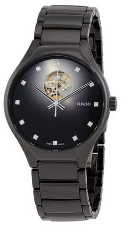 Rado True R27107732 40mm Black ceramic Black