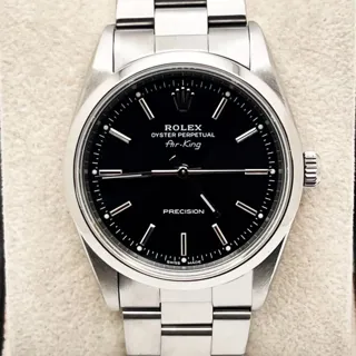 Rolex Air King 14000 Stainless steel Black