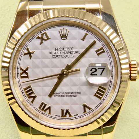 Rolex Datejust 116138 36mm Yellow gold White 1