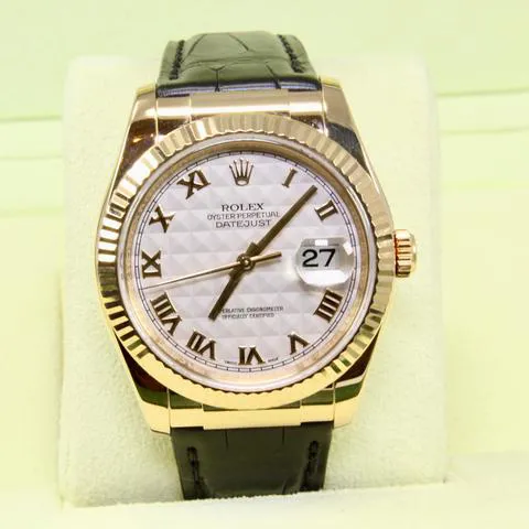 Rolex Datejust 116138 36mm Yellow gold White 5