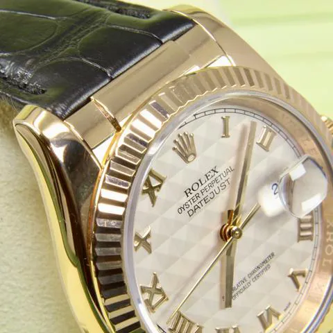 Rolex Datejust 116138 36mm Yellow gold White 6