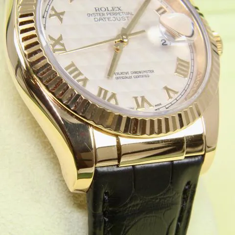 Rolex Datejust 116138 36mm Yellow gold White 4