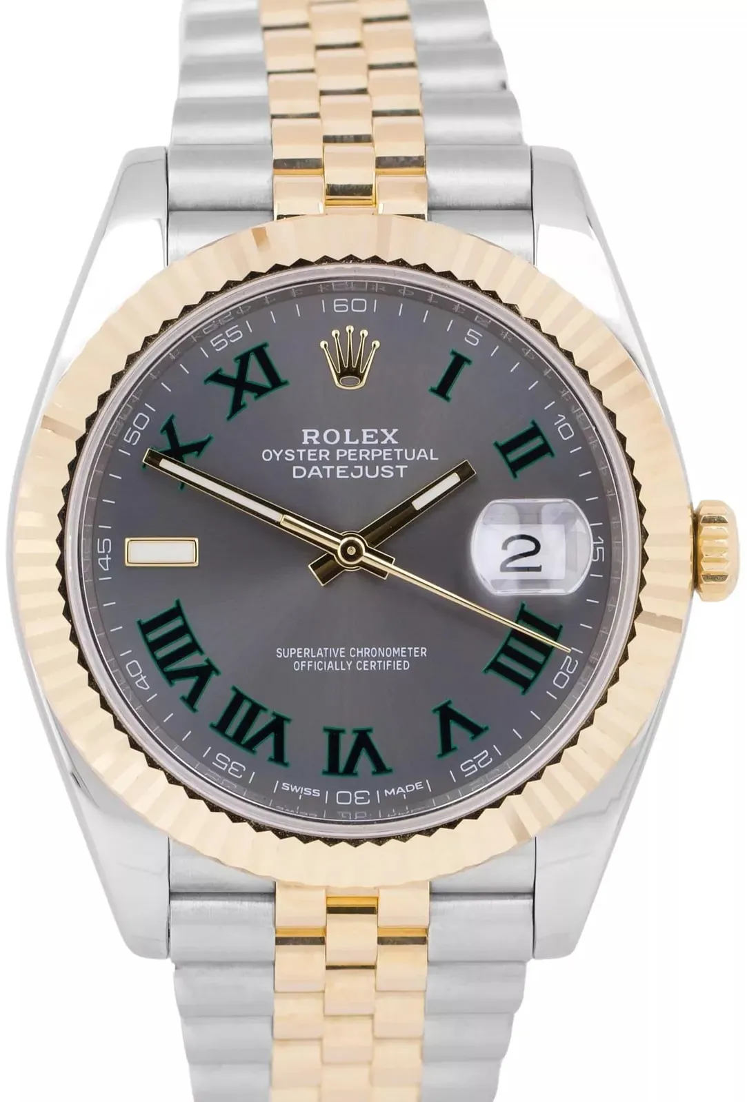 Rolex Datejust 41 126333-0020 41mm Yellow gold and Oystersteel Gray