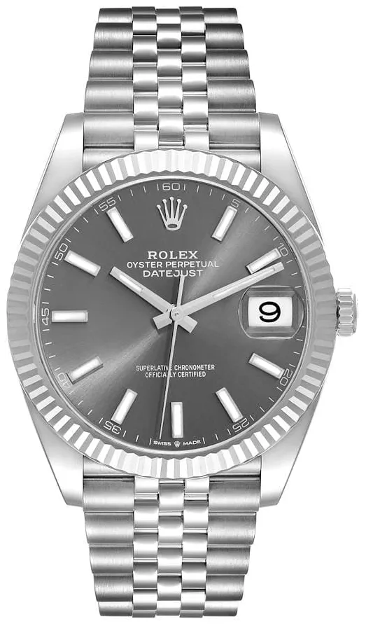 Rolex Datejust 41 126334-0014 41mm White gold and Oystersteel Gray