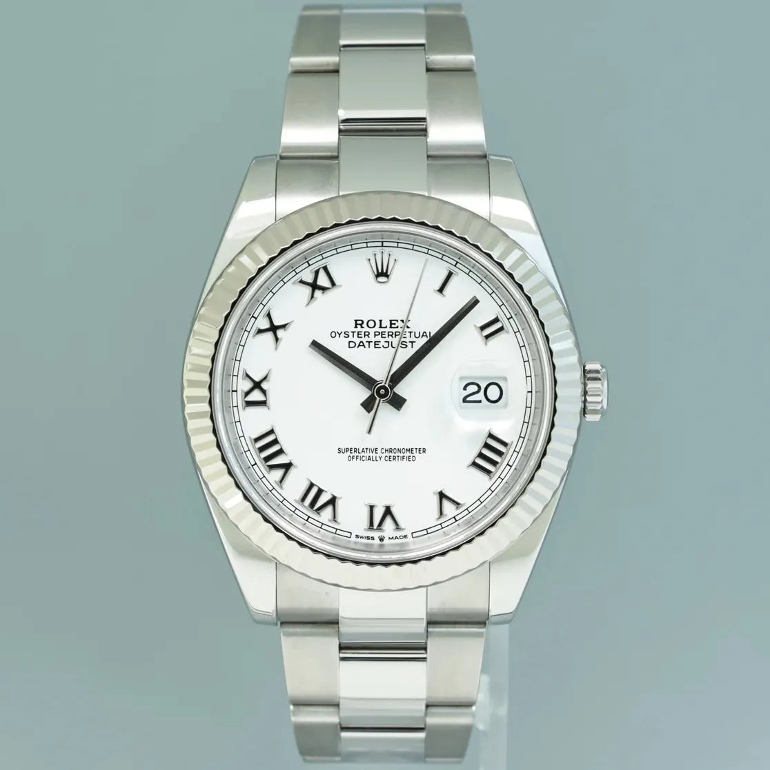 Rolex Datejust 41 126334-0023 41mm White gold and Oystersteel White