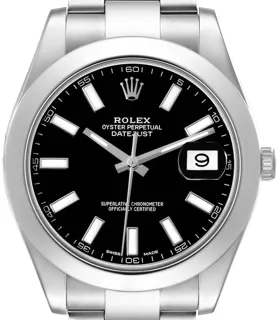 Rolex Datejust II 116300-0001 Stainless steel Black