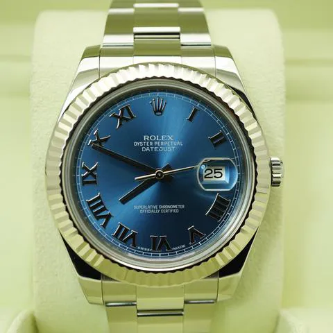 Rolex Datejust II 116334 41mm Stainless steel Blue