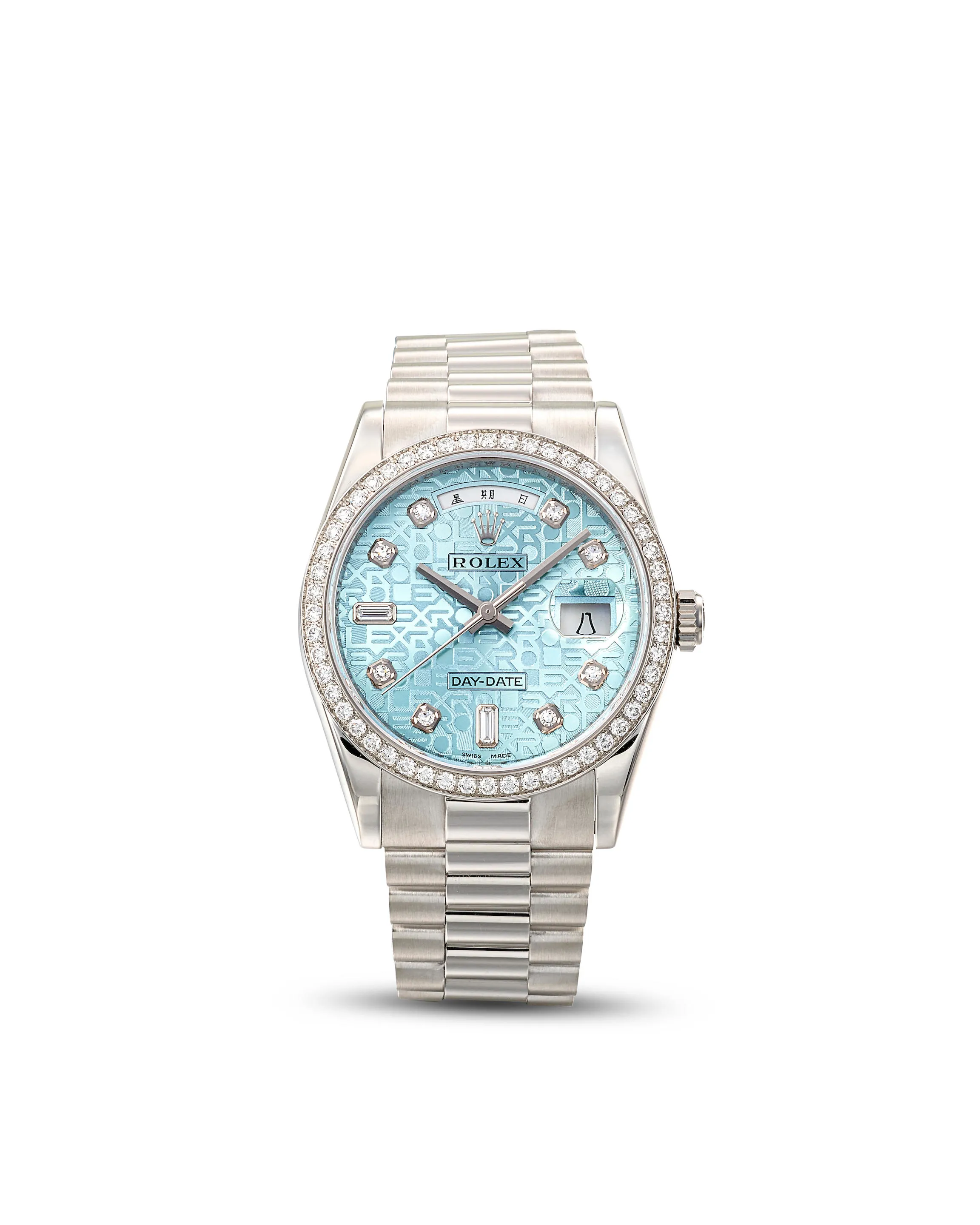 Rolex Day-Date 36 118346 36mm Platinum Blue 7