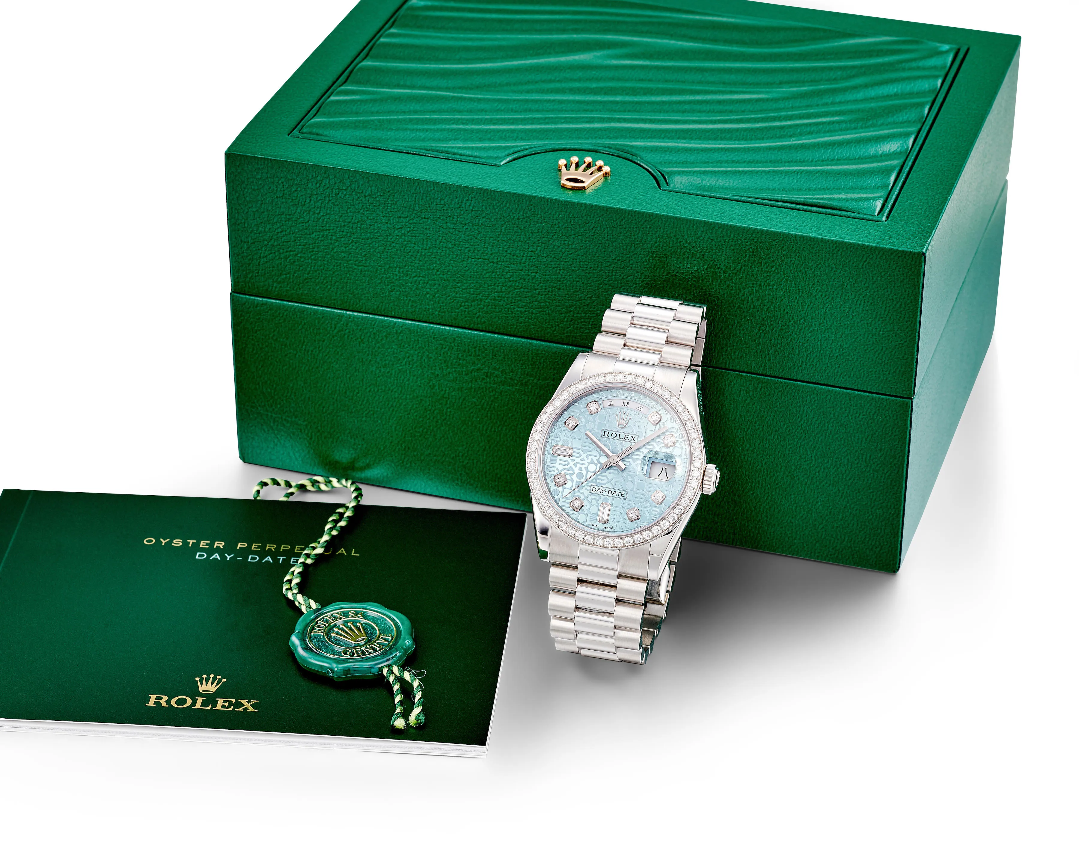 Rolex Day-Date 36 118346 36mm Platinum Blue 1